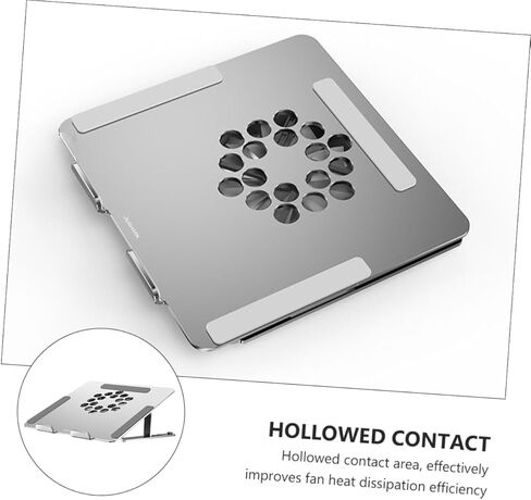 Laptop Cooling Pad Adjustable Height Laptop Stand up to Ergonomic Design for Enhanced Cooling and Comfort USB Powered Fans Led Control in Saudi Arabia