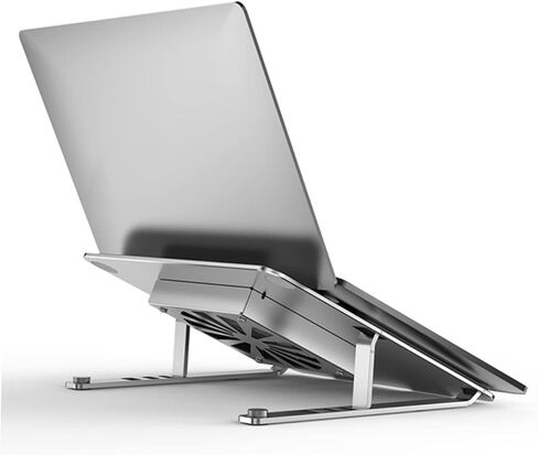 Laptop Cooling Pad Adjustable Height Laptop Stand up to Ergonomic Design for Enhanced Cooling and Comfort USB Powered Fans Led Control in Saudi Arabia