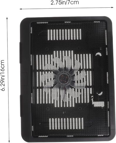TEHAUX Quiet Laptop Cooling Pad Stand Dual Fans Adjustable Height Laptop Riser for Desk for Gaming and Office Use Compatible in Saudi Arabia