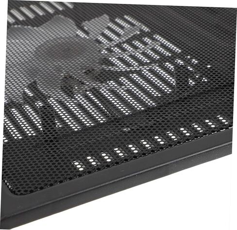 TEHAUX Quiet Laptop Cooling Pad Stand Dual Fans Adjustable Height Laptop Riser for Desk for Gaming and Office Use Compatible in Saudi Arabia