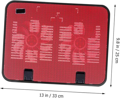 TEHAUX 14 Inch Laptop Cooling Pad Dual Fans Slim Design USB Powered Compatible Notebooks and Laptops for Gaming and Office Use in Saudi Arabia