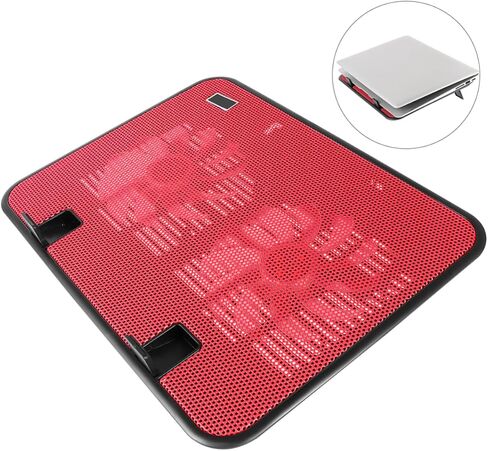 TEHAUX 14 Inch Laptop Cooling Pad Dual Fans Slim Design USB Powered Compatible Notebooks and Laptops for Gaming and Office Use in Saudi Arabia