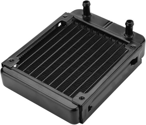 120MM Computer CPU Water Cooling, Pure Aluminum 10 Tubes with U Shaped Radiation Stripes and Built in Water Separator, for Computer Host Cooling System and Professional in Saudi Arabia