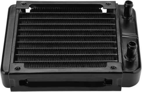120MM Computer CPU Water Cooling, Pure Aluminum 10 Tubes with U Shaped Radiation Stripes and Built in Water Separator, for Computer Host Cooling System and Professional in Saudi Arabia