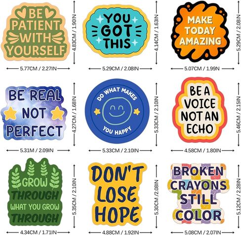 300 قطعة من ملصقات تحفيزية من SigyoJeom، ملصقات فينيل ملهمة مقاومة للماء، تأكيد إيجابي وملصقات اقتباس مشجعة لأجهزة الكمبيوتر المحمولة وزجاجات المياه ومستلزمات لوحة الرؤية in Kuwait