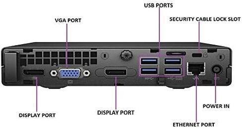 HP Elitedesk 800 G2-Mini، Core i5-6500T 2.5 جيجا هرتز، ذاكرة الوصول العشوائي 16 جيجا، محرك الحالة الصلبة 512 جيجا، Windows 11 Pro 64bit، (متجدد) in Kuwait