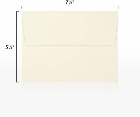 مظاريف دعوة LUXPAPER A7 لـ 5 × 7 بطاقات في 80 رطلاً. حقيبة بقالة، مظاريف قابلة للطباعة للدعوات، مع ختم التقشير والضغط، 50 حزمة، حجم المغلف 5 1/4 × 7 1/4 (بني) in Kuwait