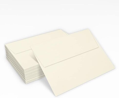 مظاريف دعوة LUXPAPER A7 لـ 5 × 7 بطاقات في 80 رطلاً. حقيبة بقالة، مظاريف قابلة للطباعة للدعوات، مع ختم التقشير والضغط، 50 حزمة، حجم المغلف 5 1/4 × 7 1/4 (بني) in Kuwait