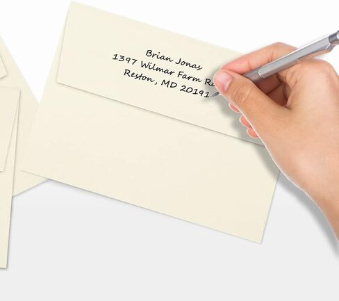 مظاريف دعوة LUXPAPER A7 لـ 5 × 7 بطاقات في 80 رطلاً. حقيبة بقالة، مظاريف قابلة للطباعة للدعوات، مع ختم التقشير والضغط، 50 حزمة، حجم المغلف 5 1/4 × 7 1/4 (بني) in Kuwait