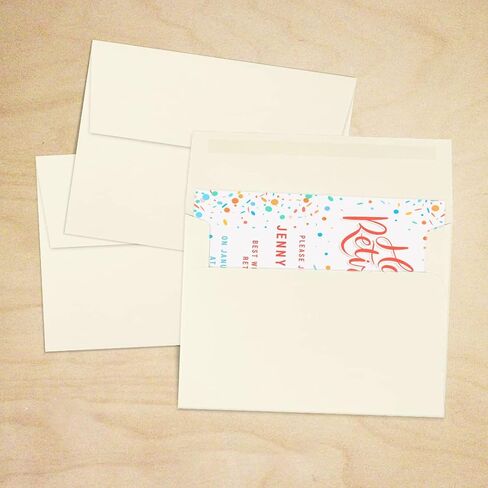 مظاريف دعوة LUXPAPER A7 لـ 5 × 7 بطاقات في 80 رطلاً. حقيبة بقالة، مظاريف قابلة للطباعة للدعوات، مع ختم التقشير والضغط، 50 حزمة، حجم المغلف 5 1/4 × 7 1/4 (بني) in Kuwait