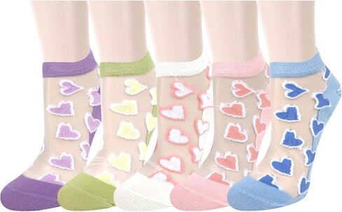 Benefeet Sox Womens Sheer Socks Girls Lace Mesh Ankle Socks Transparent See Through Summer Sock Ultra Thin Nylon Short Sock in Saudi Arabia