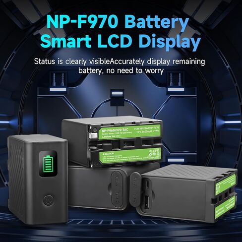 NP-F970 Battery with TYPE-C Port, PD 20W Replacement NP-F Batteries for Sony NP-F970 NP-F960 NP-F750 NP-F770 NP-F550, NP-F960/F970 Battery for Sony DSR-PD150 Monitors, MS60C RGBWW LED Video Light etc in Saudi Arabia