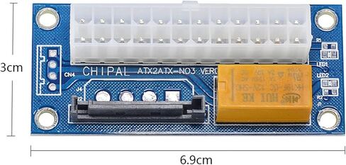 5 قطعة ADD2PSU ATX 24Pin إلى 15Pin SATA المزدوج PSU إمدادات الطاقة مزامنة كاتب تمديد كابل بطاقة محول in Kuwait