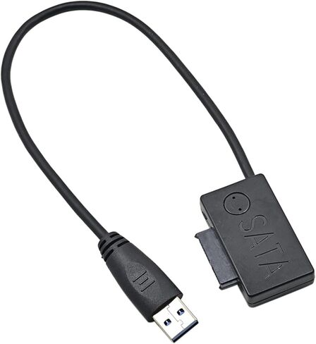 كابل USB 3.0 إلى 6+7 13Pin 5Gbps USB نحيف SATA Slimline مع مؤشر LED لأجهزة الكمبيوتر المحمول ODD Optical Bay لمحول HDD Caddy in Kuwait