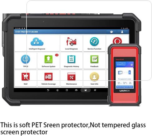 Walieoka Screen Protector Compatible with LAUNCH X431 PAD 7 VII PAD7 PADVII 13.3 inch,4H PET High Definition Anti-Scratch Protective film Crystal Clear [3 Pack] in Saudi Arabia