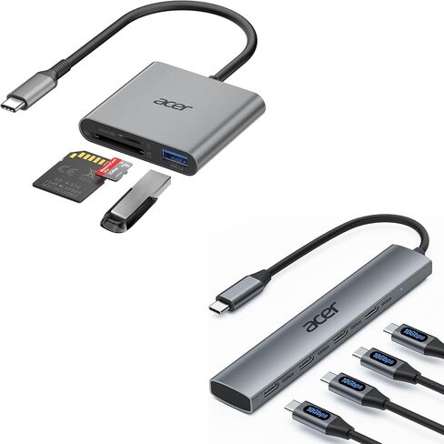 Acer 3 in 1 SD Card Reader Bundle with Acer 10Gbps USB C Hub in Saudi Arabia