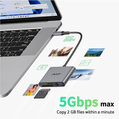 Acer 3 in 1 SD Card Reader Bundle with Acer 10Gbps USB C Hub in Saudi Arabia