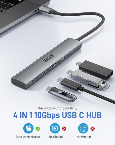 Acer 3 in 1 SD Card Reader Bundle with Acer 10Gbps USB C Hub in Saudi Arabia