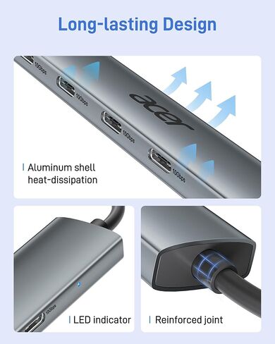 Acer 3 in 1 SD Card Reader Bundle with Acer 10Gbps USB C Hub in Saudi Arabia