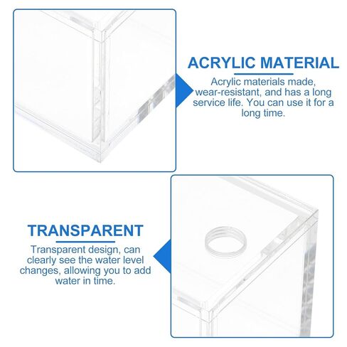 BESPORTBLE DIY Computer Water Cooling Acrylic Reservoir 200ml Tank for PC Liquid Cooling System Compatible with CPU Water Block in Kuwait