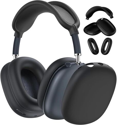 Silicone Case Cover for AirPods Max Headphones 3 in 1 Anti Scratch Soft Silicone Ear Cups Cover and Headband Case Protector Accessories for Apple AirPods Max Ear Cups Covers in Saudi Arabia