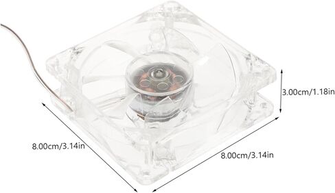 TEHAUX Portable USB Pet Cooling Fan for Hamster Cage Transparent Plastic Small Fan with Practical Summer Cooler for Small Animal Houses and Rooms in Saudi Arabia