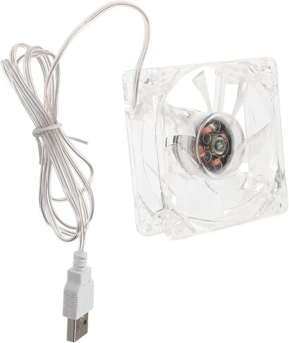 Small Pet Cooling Fan Transparent Acrylic Cage USB Fan Lightweight for Hamsters Gerbils Rabbits Portable Cooling for Pets in Hot Weather in Saudi Arabia