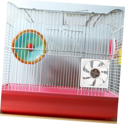 Small Pet Cooling Fan Transparent Acrylic Cage USB Fan Lightweight for Hamsters Gerbils Rabbits Portable Cooling for Pets in Hot Weather in Saudi Arabia
