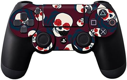 غلاف MightySkins متوافق مع وحدة تحكم Sony PS4 - Skulls N Roses | غطاء ملتف واقٍ ومتين وفريد ​​من نوعه من الفينيل | سهل التطبيق والإزالة وتغيير الأنماط | صنع في الولايات المتحدة الأمريكية in Kuwait