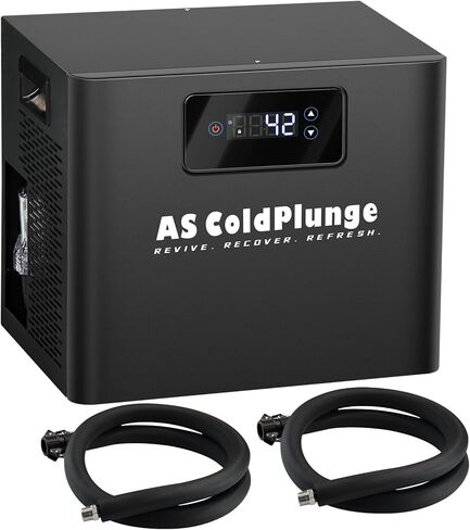 Ice Bath Water Chiller for Cold Plunge Tubs, 1/3 HP Cold Plunge Chiller with Built-in Filter & Pump, Submersible Pump, Insulated Hoses, Ideal for Ice Bath Cold Therapy Recovery 110V in Saudi Arabia