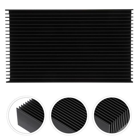 Aluminum Semiconductor Heat Sink Cooler Fin for Electronic Voltage Regulator, Ultra-Thin Radiator 69x27x120mm Black, High Thermal Conductivity for PCB Cooling and LED Ic Devices in Saudi Arabia