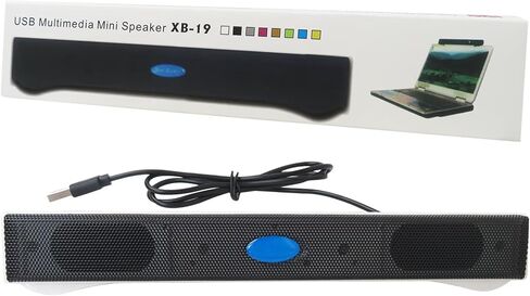 GRABOTE New Wired Computer Speakers Soundbar 2.0 Stereo Bass Sound USB for Desktop PC Laptop in Saudi Arabia