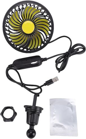 Eujgoov Car Dashboard Aromatherapy Fan USB Vent Fan for Cars & Trucks Powerful Multi Directional Electric for Rear Seats USB Seat for Infants in Saudi Arabia