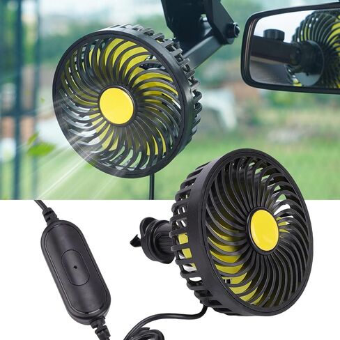 Eujgoov Car Dashboard Aromatherapy Fan USB Vent Fan for Cars & Trucks Powerful Multi Directional Electric for Rear Seats USB Seat for Infants in Saudi Arabia