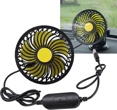 Eujgoov Car Dashboard Aromatherapy Fan USB Vent Fan for Cars & Trucks Powerful Multi Directional Electric for Rear Seats USB Seat for Infants in Saudi Arabia