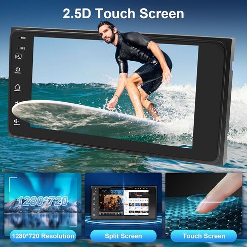 Leadfan Car Radio Stereo for Toyota Corolla 2003-2008 Camry 2002-2006 RAV4 2001-2005 Tundra 2003-2006 Wireless CarPlay Android Auto, 7" TouchScreen with BT GPS NAVI WIFI SWC Backup Camera MIC Pantalla in Saudi Arabia