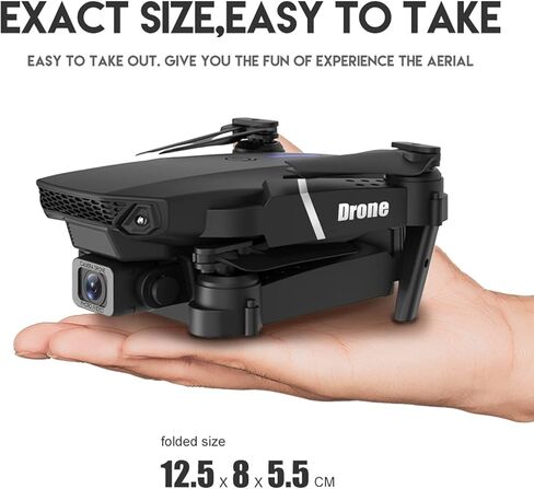 كاميرا Pro 4K أحادية الدقة لتجنب العوائق ثلاثية الجوانب عالية الوضوح طائرة بدون طيار صغيرة قابلة للطي RC كوادكوبتر بدون طيار طائرة تحكم عن بعد سهلة الاستخدام (اللون: أسود) in Saudi Arabia