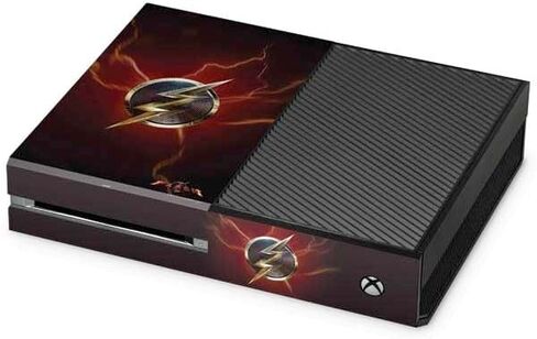 ملصق Skinit المخصص للألعاب متوافق مع وحدة تحكم Xbox One - مرخص رسميًا من Warner Bros The Flash Movie: تصميم ملصق الشعار in Kuwait
