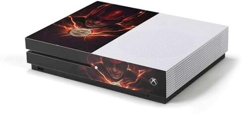 ملصق Skinit المخصص للألعاب متوافق مع وحدة تحكم Xbox One S - مرخص رسميًا من Warner Bros The Flash Movie: تصميم ملصق Flash in Kuwait