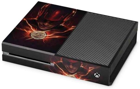Skinit Decal Gaming Skin Compatible with Xbox One Console - Officially Licensed Warner Bros The Flash Movie: The Flash Poster Design in Saudi Arabia
