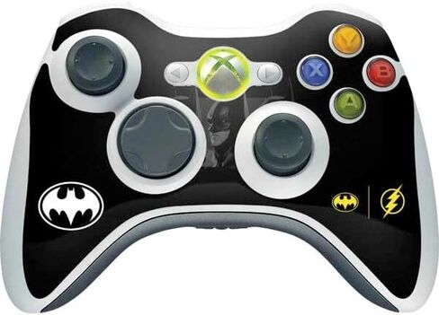 Skinit Decal Gaming Skin Compatible with Xbox 360 Wireless Controller - Officially Licensed Warner Bros The Flash Movie: I am Batman Past to Future Design in Saudi Arabia