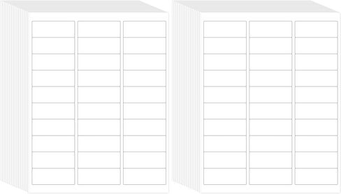 L Like Printable Address Labels ، 1 "× 2-5/8" ، 900 ملصقات ، 30 لكل ورقة ، ملصقات الملصقات للأظرف (30 ورقة) in Kuwait