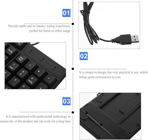 مجموعة لوحة مفاتيح وماوس سلكية صامتة من BESPORTBLE، تصميم إسباني كامل، تشغيل USB، إمداد الكمبيوتر خفيف الوزن للاستخدام المنزلي والمكتب in Kuwait