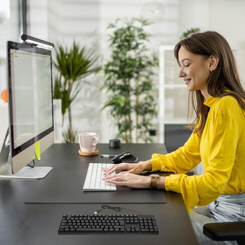مجموعة لوحة مفاتيح وماوس سلكية صامتة من BESPORTBLE، تصميم إسباني كامل، تشغيل USB، إمداد الكمبيوتر خفيف الوزن للاستخدام المنزلي والمكتب in Kuwait