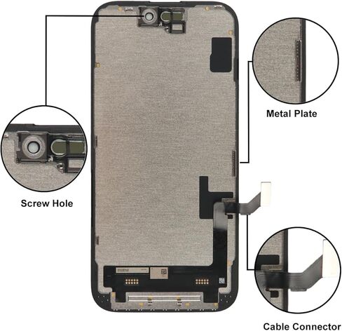 بديل شاشة LL TRADER لهاتف iPhone 15 مقاس 6.1 بوصة شاشة LCD Retina FHD محول رقمي لشاشة تعمل باللمس مع مجموعة أدوات إصلاح، وشريط مقاوم للماء، وواقي شاشة (قابل للبرمجة Truetone) الولايات المتحدة الأمريكية 2025 جديد in Kuwait