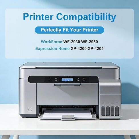 Remanufactured 232XL Ink Cartridges Replacement for Epson 232 Ink Cartridges Black ink Cartridge work with WorkForce WF-2930 WF-2950 Expression Home XP-4200 XP-4205 Printers WorkForce 2950 ink(2 Pack) in Kuwait