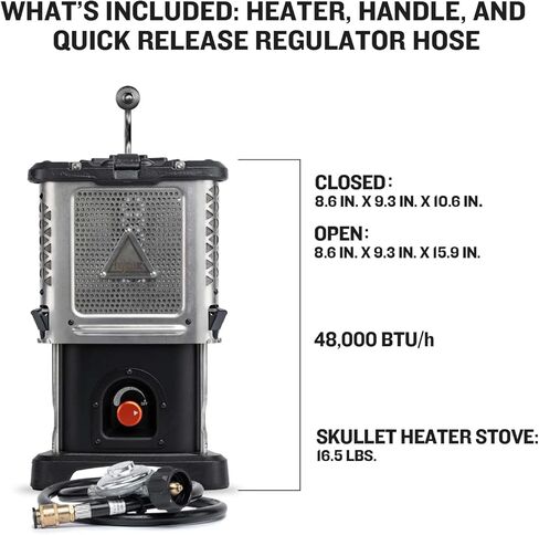 Ignik Skullet Deluxe 2-in-1 Heater Stove, Stove & Hose in Saudi Arabia
