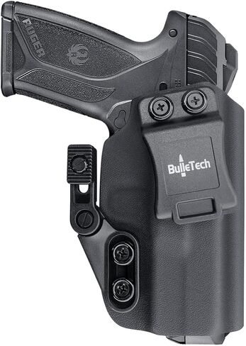 حافظة IWB Kydex متوافقة مع Ruger Security 9، حافظة حمل حزام الخصر لحافظة Ruger Security 9 - Adj. غير قادر على الاحتفاظ، غطاء ماج زر in Saudi Arabia