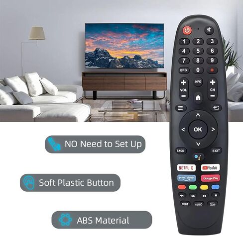 EC32V2HA EC40V2FA Universal Replacement Remote Control for Caixun SANSUI BLAUPUNKT OLED Smart TV BA40F4382QEB for ARRQW TVs (No Voice) in Saudi Arabia