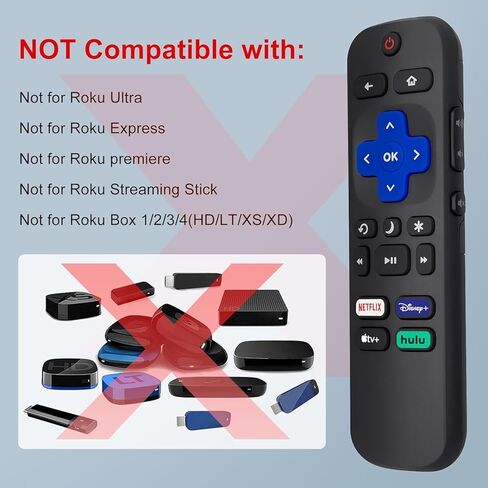 Replacement Remote Control Compatible for Roku TV in Saudi Arabia